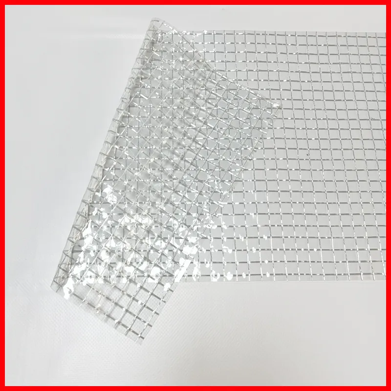PVC clear mesh tarpaulin