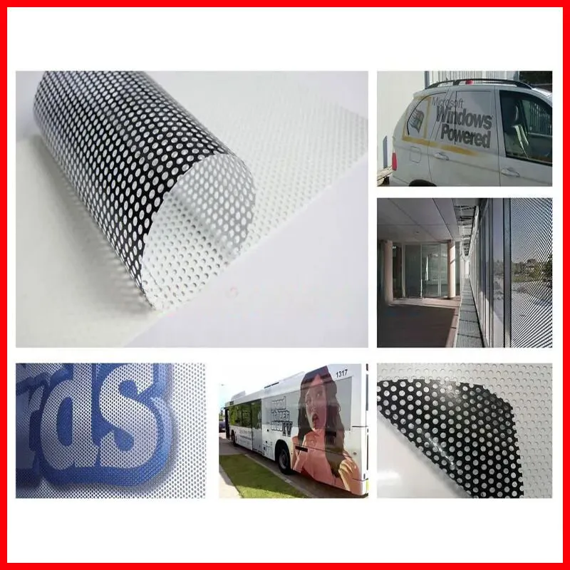 2 one way vision perforated vinyl