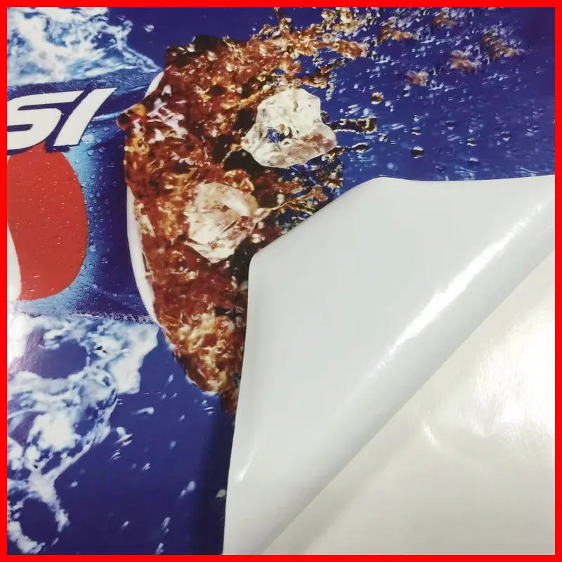 2 white glue self adhesive vinyl