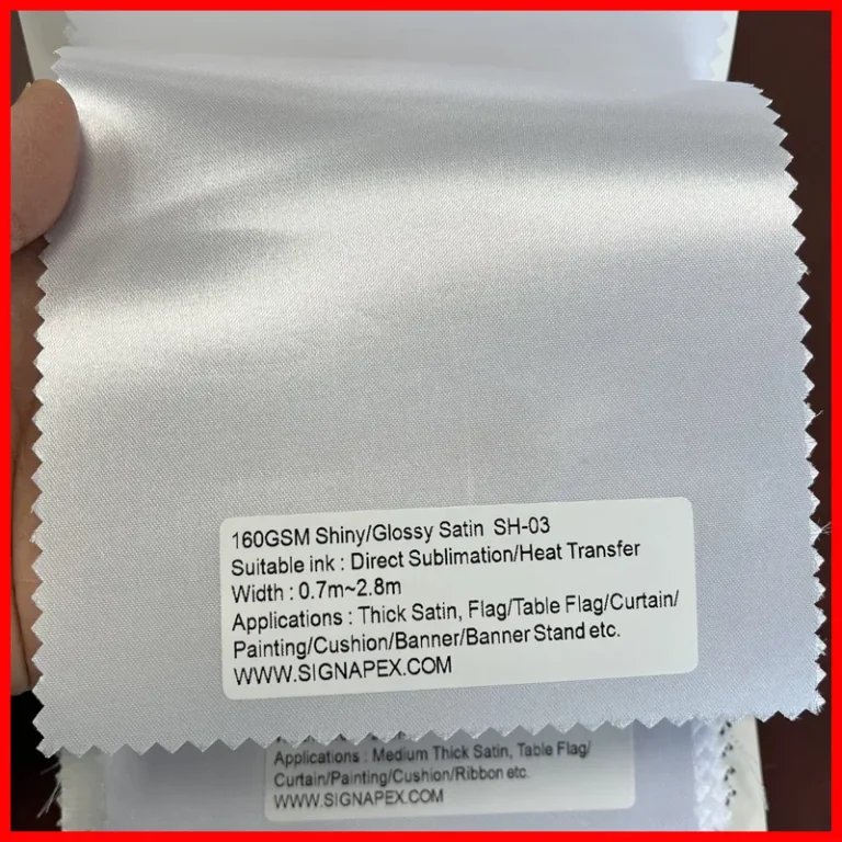 Woven Satin Flag Fabric 1