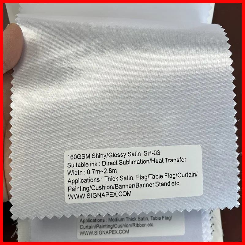 Woven Satin Flag Fabric 1